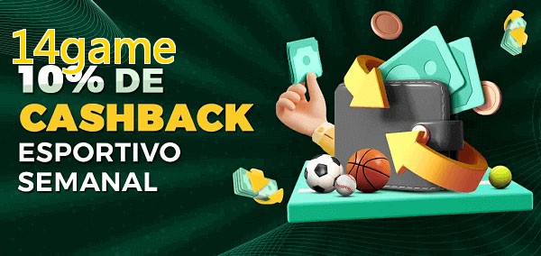 10% de bônus de cashback na 14game